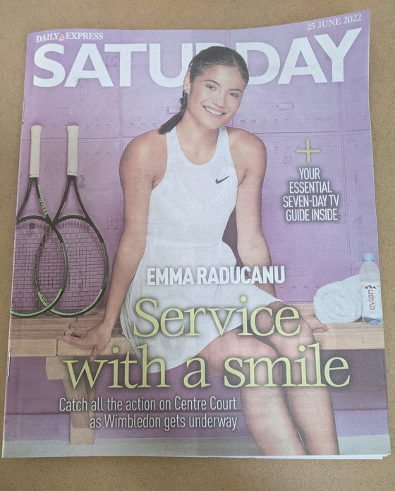 SATURDAY Magazine 25/06/2022 EMMA RADUCANU Wimbledon 2022