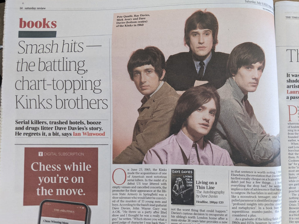 TIMES REVIEW Supplement 09/07/2022 JENNY AGUTTER Interpol Dave Davies The Kinks
