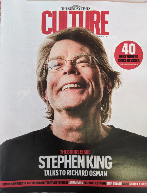 CULTURE Magazine 14/08/2022: STEPHEN KING COVER FEATURE