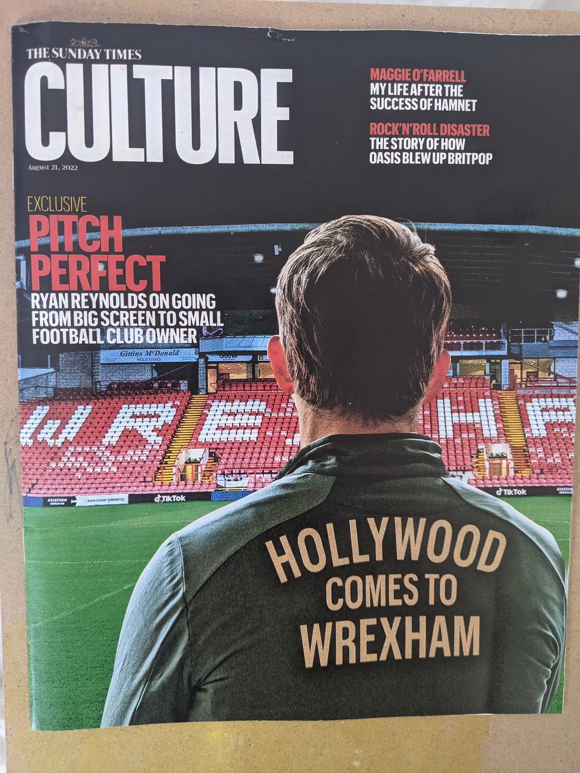 CULTURE Magazine 21/08/2022: RYAN REYNOLDS Wrexham Oasis Liam Gallagher