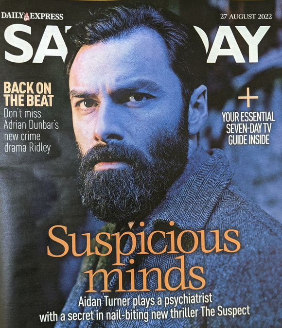 SATURDAY Magazine 27/08/2022 AIDAN TURNER The Suspect