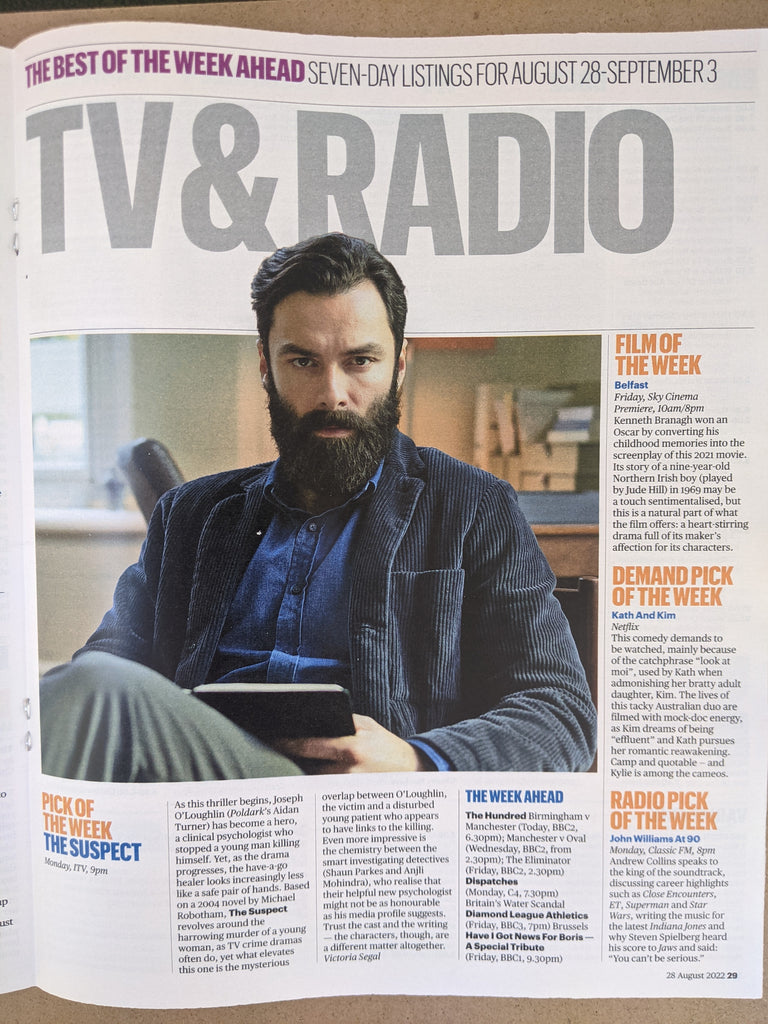 CULTURE Magazine 28/08/2022 AIDAN TURNER Juliette Binoche Robert Harris