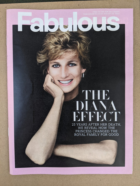 Princess Diana 25 Years After Fabulous Magazine Special Issue 28th August 2022