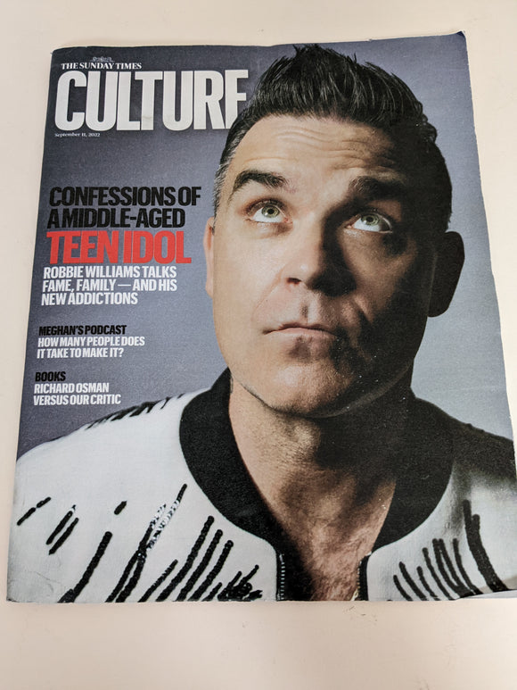 Culture Magazine 11 September 2022 Robbie Williams Take That