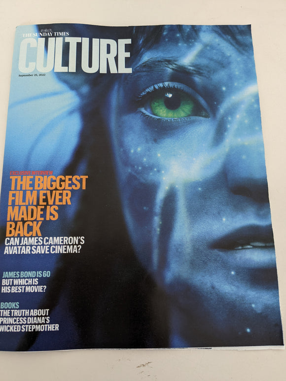 UK CULTURE Magazine Sept 2022: AVATAR 2 COVER FEATURE James Cameron James Bond