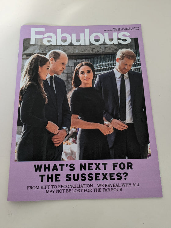 UK FABULOUS Magazine October 2022: MEGHAN MARKLE & PRINCE HARRY COVER FEATURE