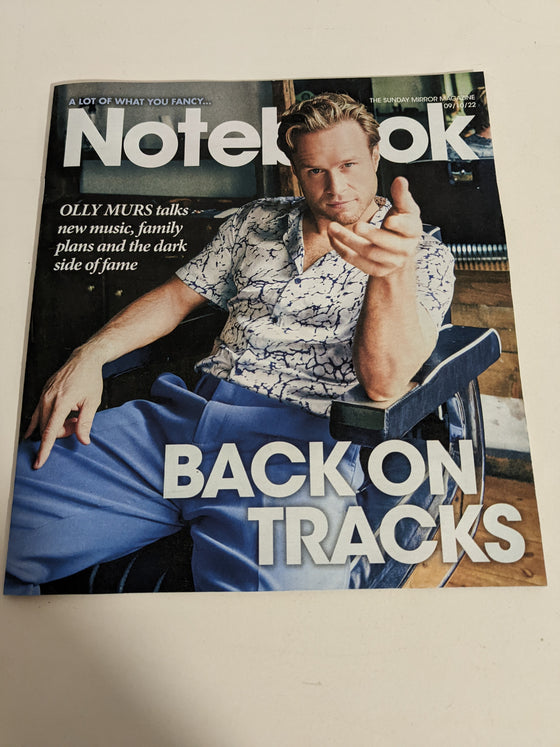 NOTEBOOK magazine 9 October 2022 OLLY MURS COVER FEATURE