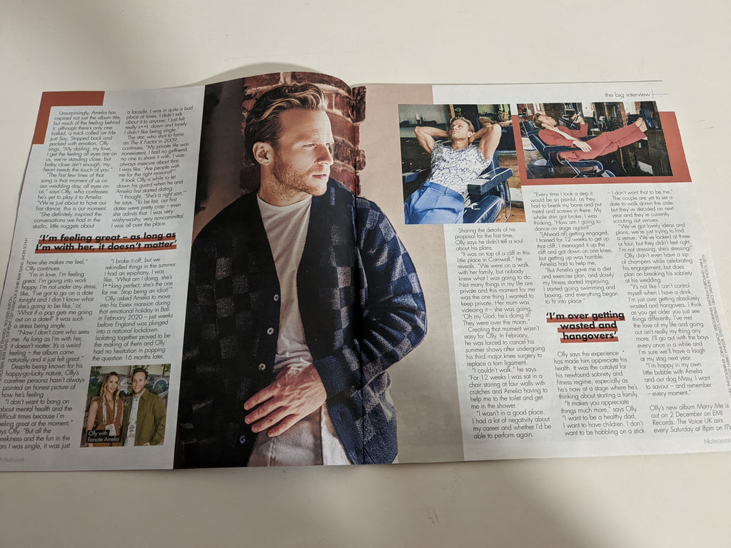 NOTEBOOK magazine 9 October 2022 OLLY MURS COVER FEATURE