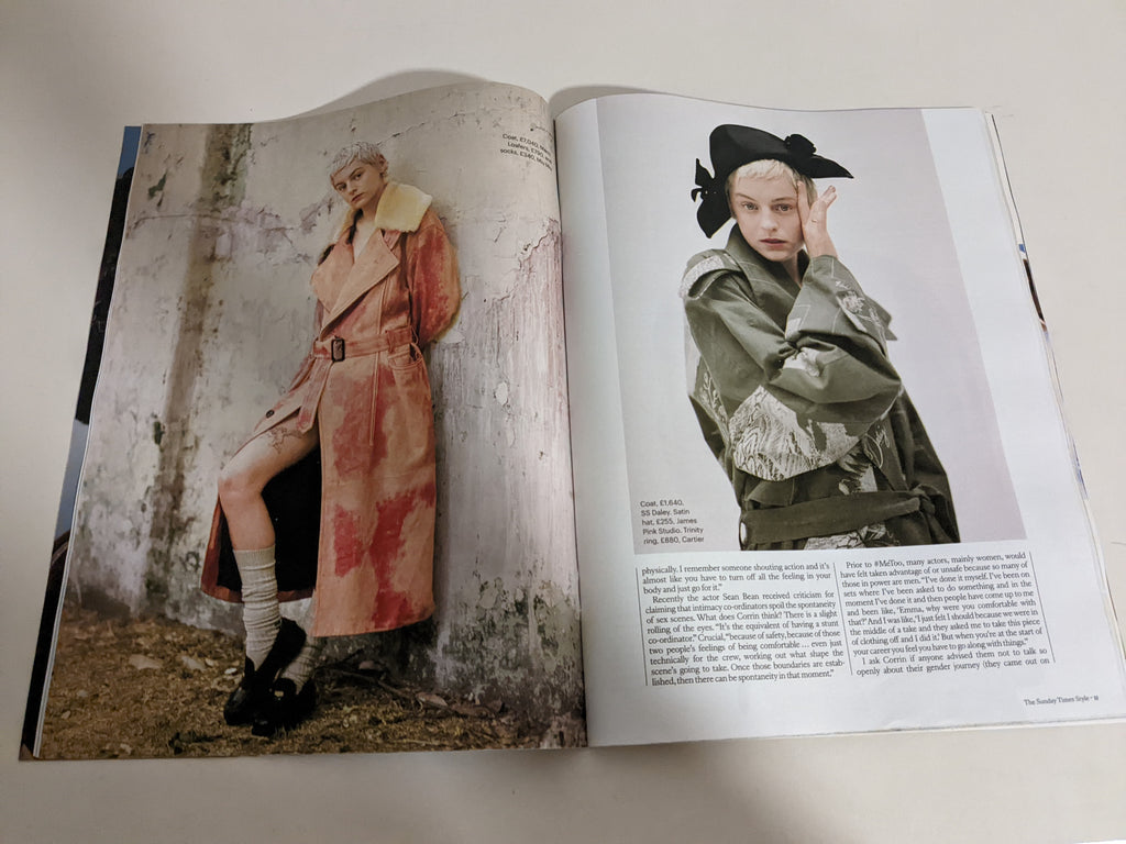 Emma Corrin for The Sunday Times Style October 2022