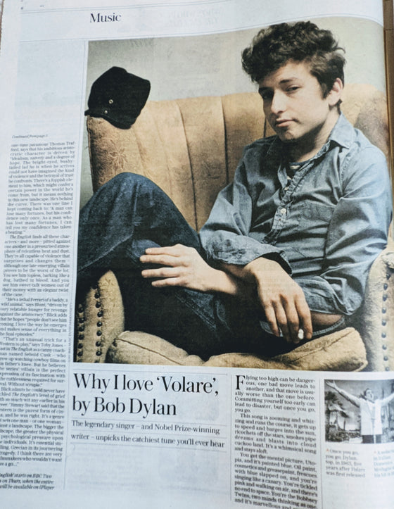 TELEGRAPH REVIEW 05/11/2022 BOB DYLAN feature