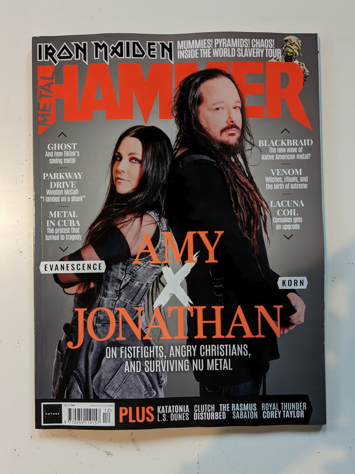 METAL HAMMER #368 AMY LEE Evanescence & Jonathan Davis Korn