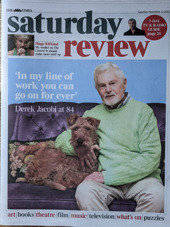 TIMES REVIEW 12/11/2022 DEREK JACOBI COVER FEATURE