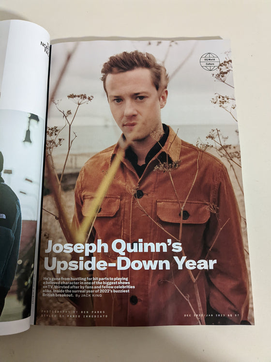 BRITISH GQ Magazine Dec/Jan 2022 Joseph Quinn