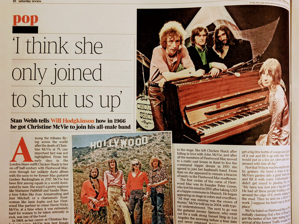 Times Saturday Review December 3 2022 Bjork at 57 Christine McVie Fleetwood Mac
