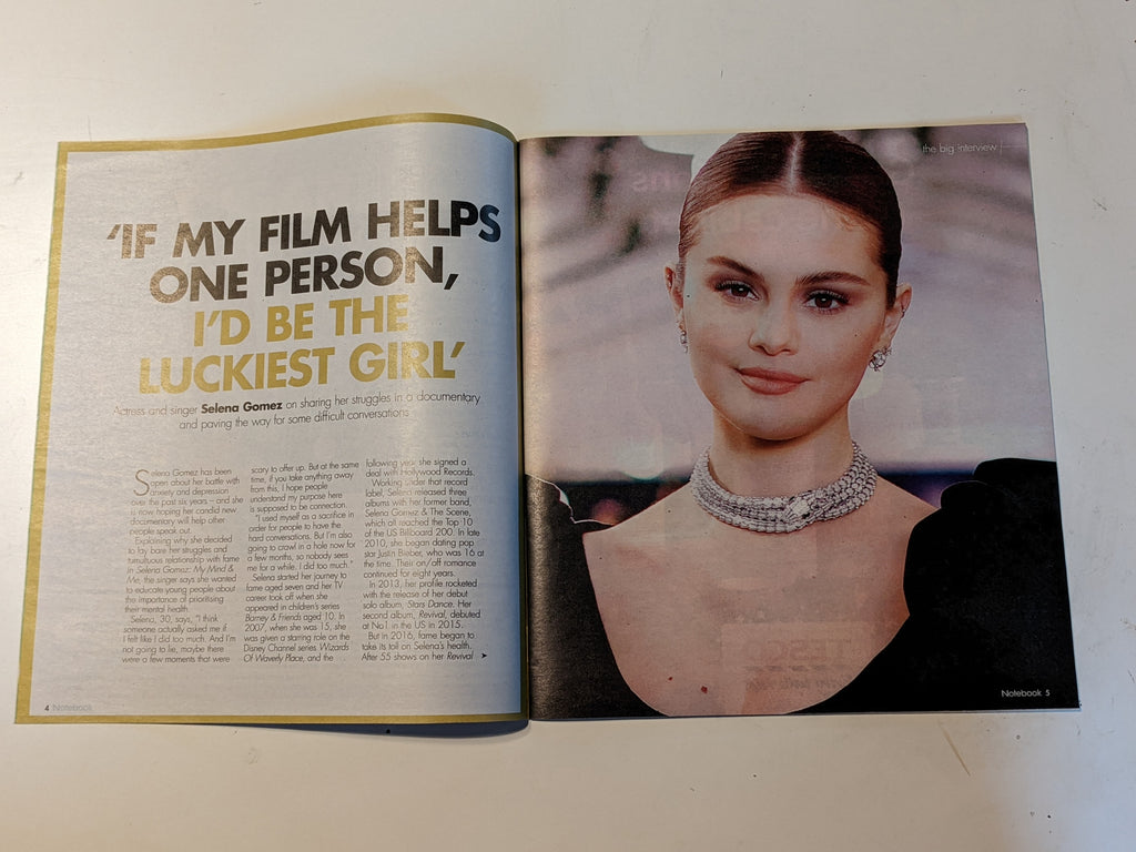 UK Notebook Magazine Dec 2022 : SELENA GOMEZ PHOTO INTERVIEW FEATURE