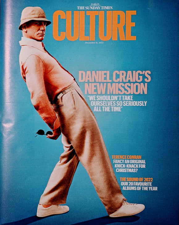 CULTURE Magazine 11/12/2022: DANIEL CRAIG COVER FEATURE James Bond Tom Burke