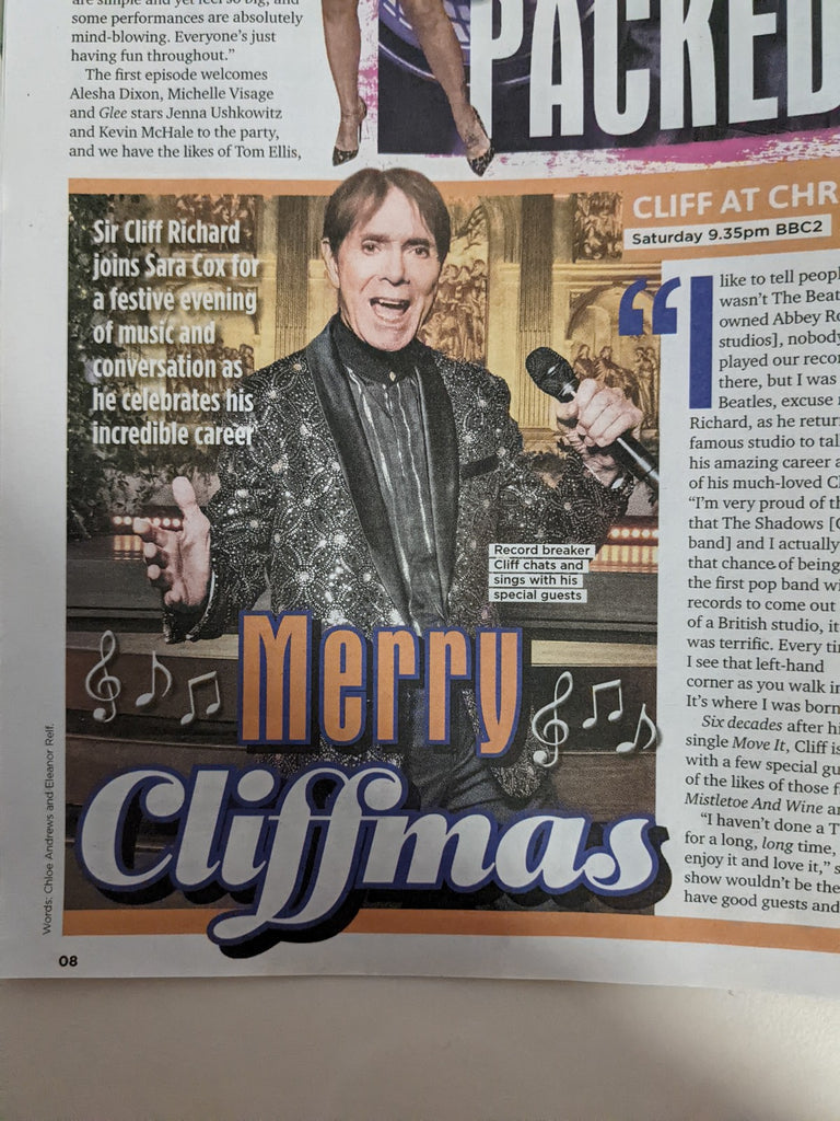 Sun TV Magazine 17/12/2022 PENN JILLETTE & TELLER Cliff Richard Reece Shearsmith