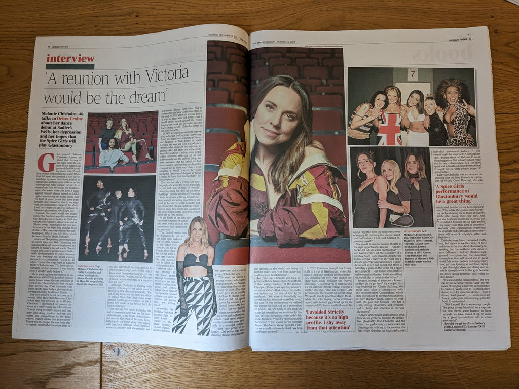 TIMES REVIEW 31/12/2022 PAUL MESCAL Mel C Spice Girls