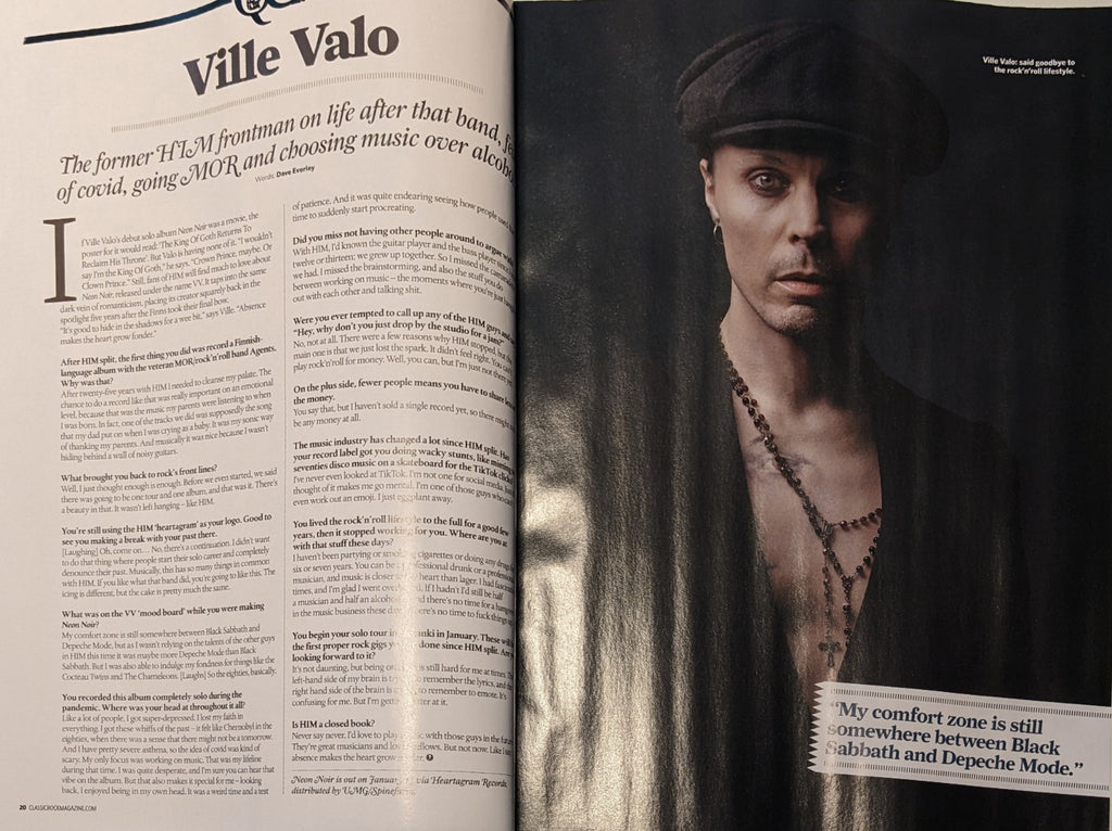 CLASSIC ROCK - Issue 310 / February 2023 VILLE VALO Him Interview