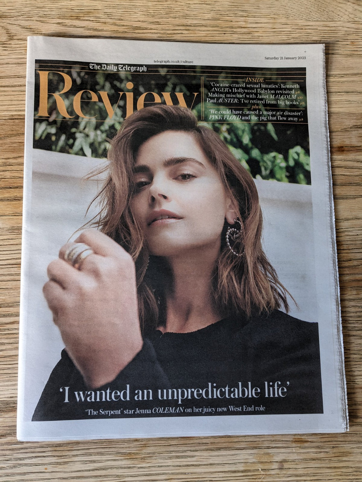 TELEGRAPH REVIEW 21/01/2023 JENNA COLEMAN COVER FEATURE