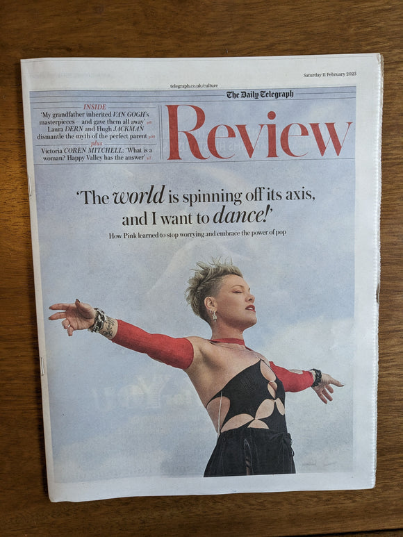 TELEGRAPH REVIEW 11/02/2023 Pink Alecia Beth Moore Cover