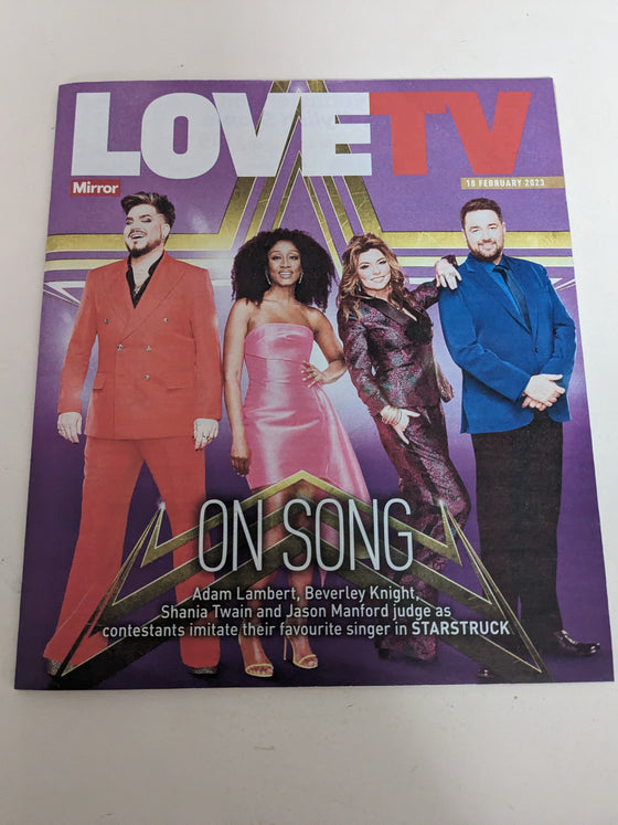WE LOVE TV Magazine 18/02/2023 ADAM LAMBERT Shania Twain