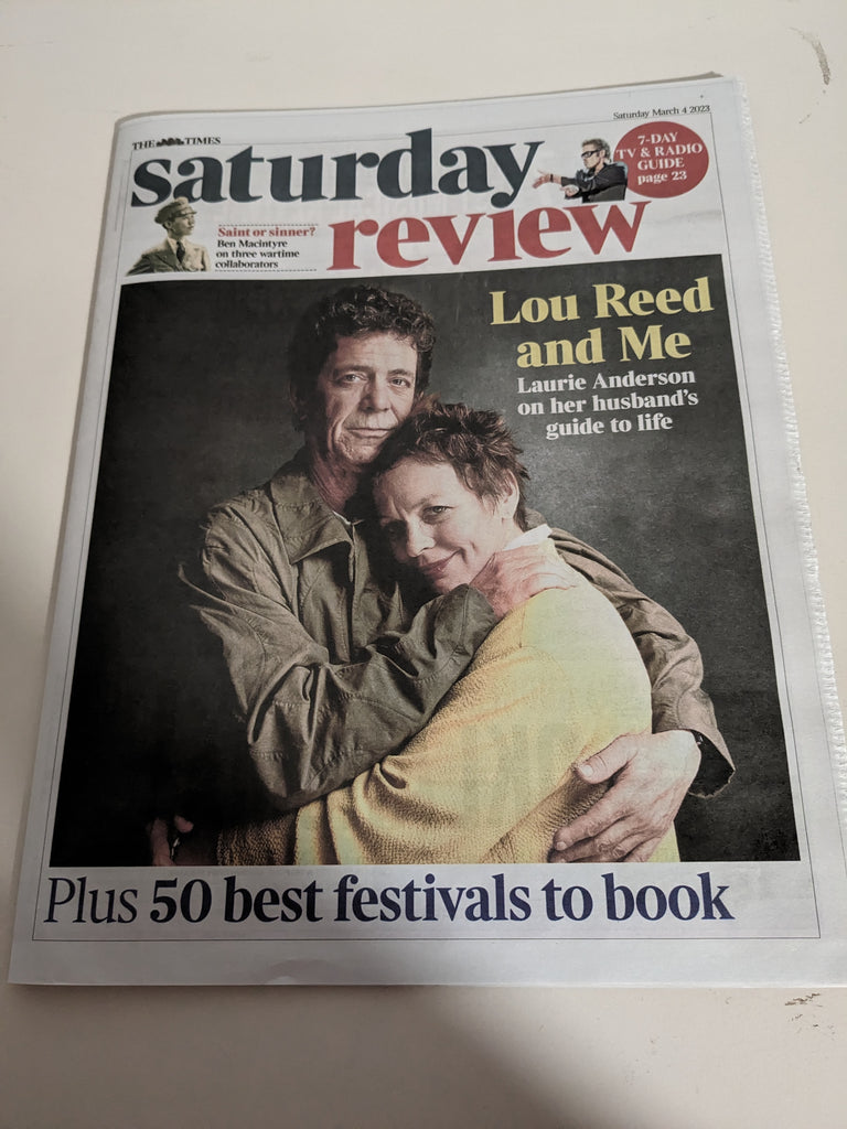 Times Saturday Review 4th March 2023 Lou Reed Laurie Anderson John Taylor Duran Duran