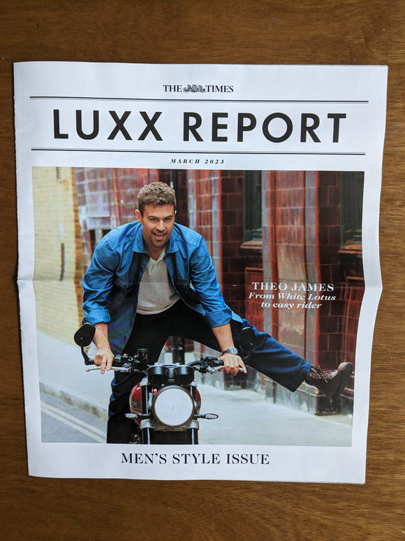 THE TIMES LUXX REPORT 25 March 2023 THEO JAMES - THE WHITE LOTUS