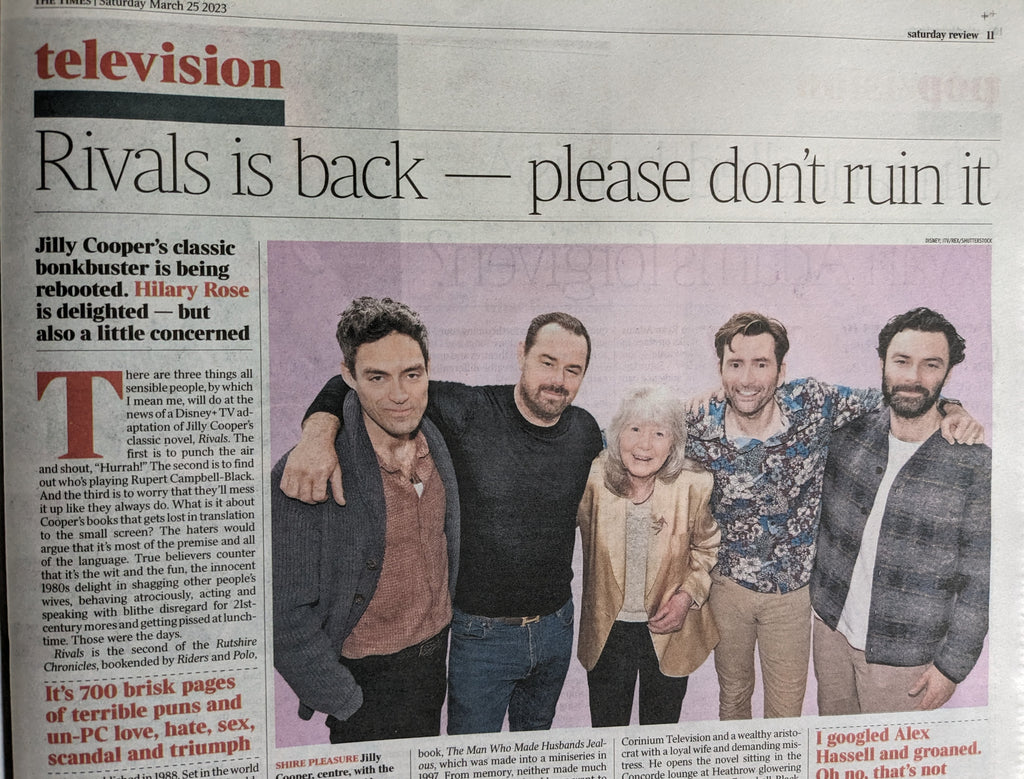 TIMES REVIEW 25/03/2023 Aidan Turner David Tennant Gilbert & George