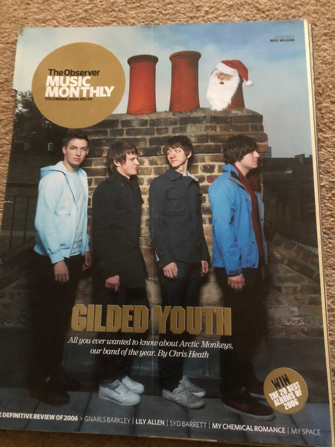 UK Observer Music Monthly Magazine December 2006: Arctic Monkeys Syd Barrett