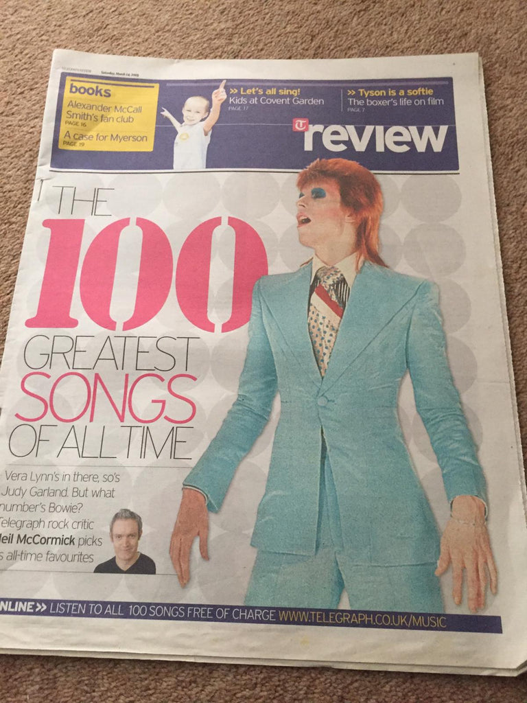 Telegraph Review March 2009: David Bowie Cover