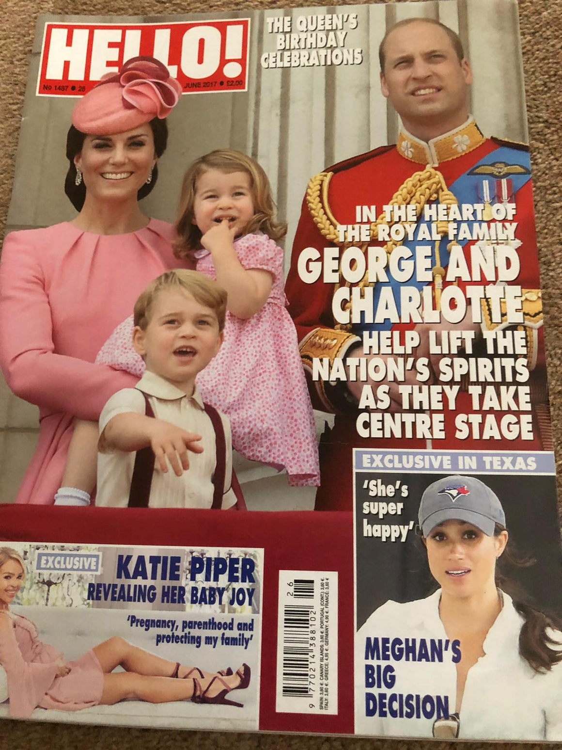 Hello! 26 June 2017 Kate Middleton Prince George