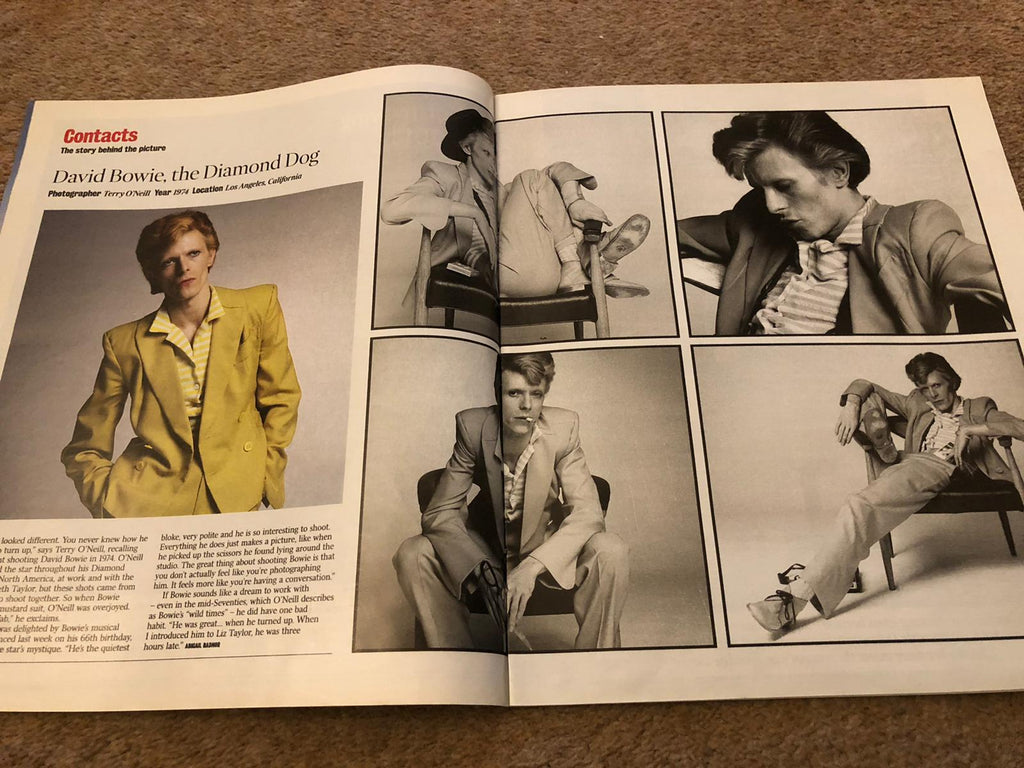 UK Times Magazine 19th January 2013 David Bowie Diamond Dogs