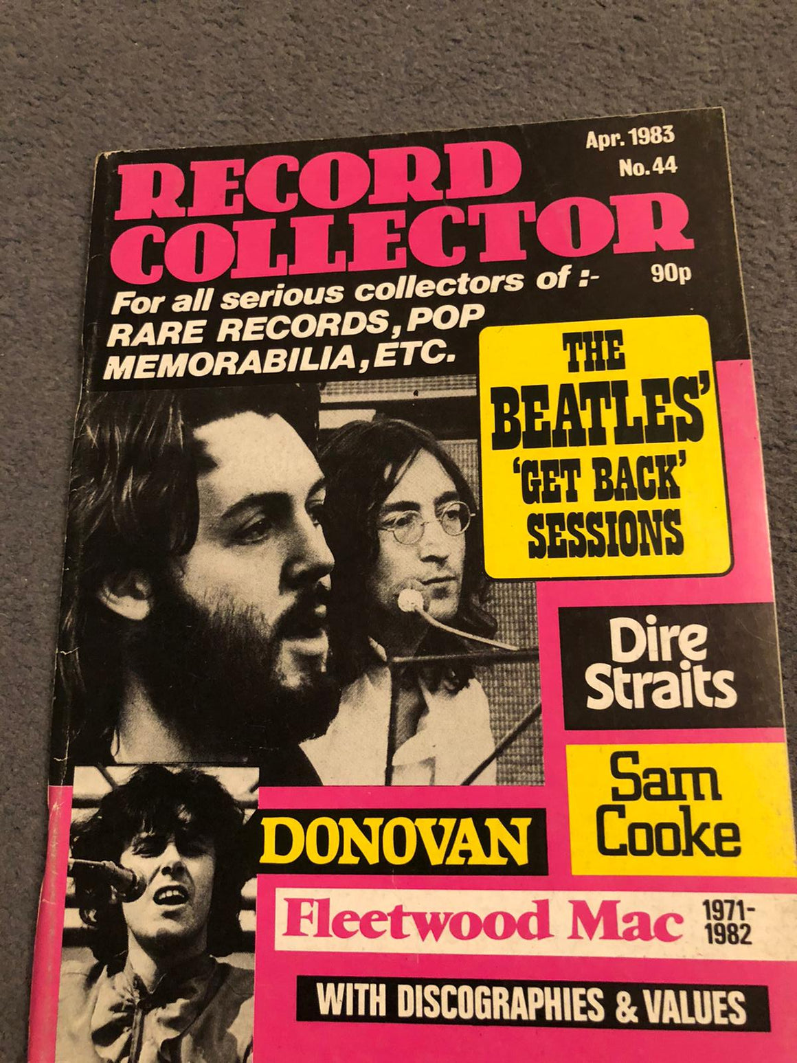 UK Record Collector Magazine April 1983: The Beatles Paul McCartney John Lennon