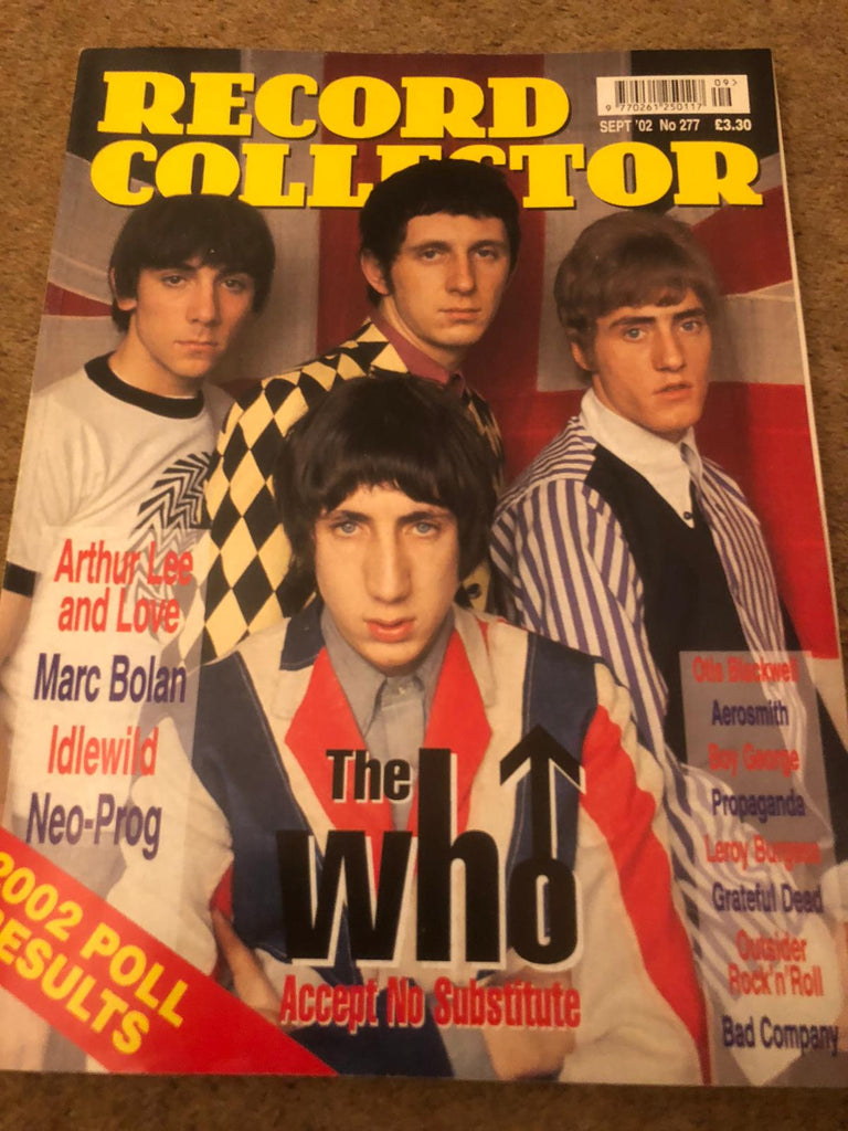 UK Record Collector September 2002 The Who Roger Daltrey Pete Townshend