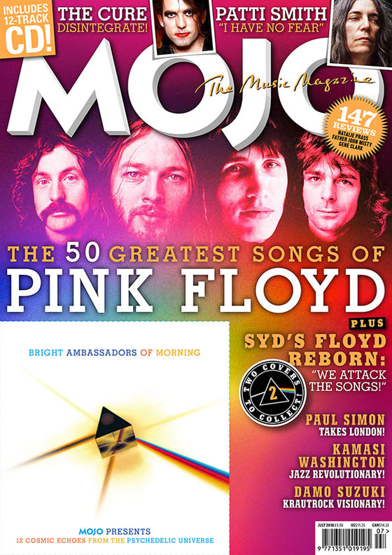 MOJO magazine July 2018 cover # 1 Pink Floyd Patti Smith Nick Mason Rick Wright