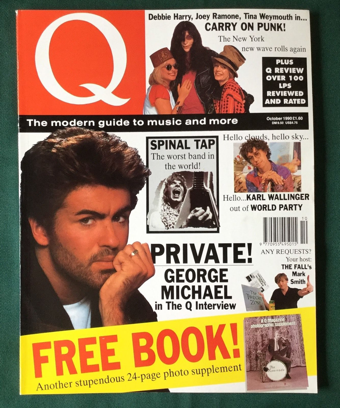 Q MAGAZINE - OCTOBER 1990 - GEORGE MICHAEL, THE FALL BLONDIE SPINAL TAP