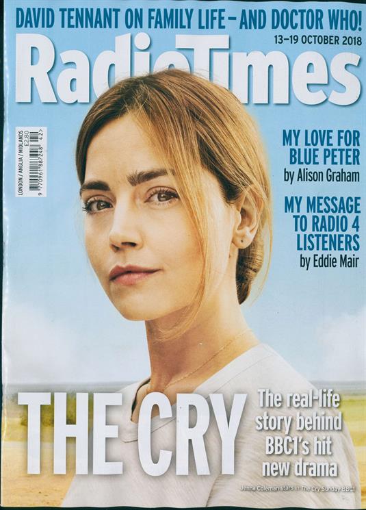 UK RADIO TIMES magazine 13 October 2018: Jenna Coleman David Tennant Ben Miller