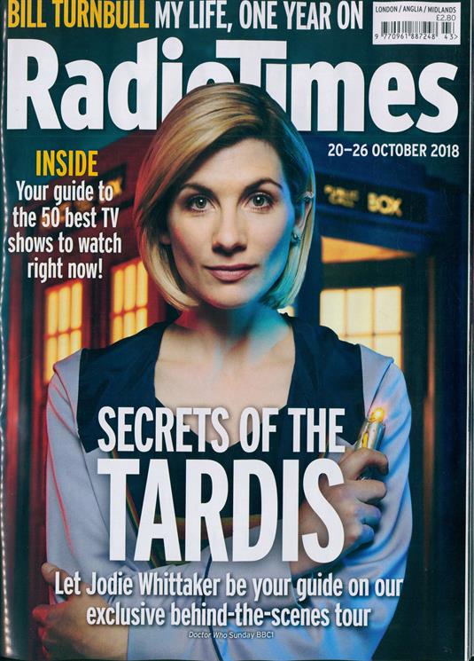 RADIO TIMES magazine 20 October 2018 Doctor Who Jodie Whittaker Richard Armitage Roger Daltrey