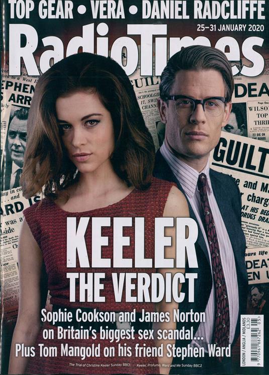 Radio Times Magazine 25 Jan 2020: JAMES NORTON Sophie Cookson CHRISTINE KEELER