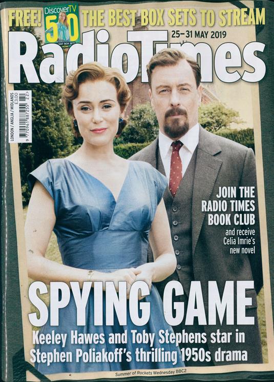 RADIO TIMES MAGAZINE 18 May 2019 Toby Stephens Keeley Hawes Summer Of Rockets