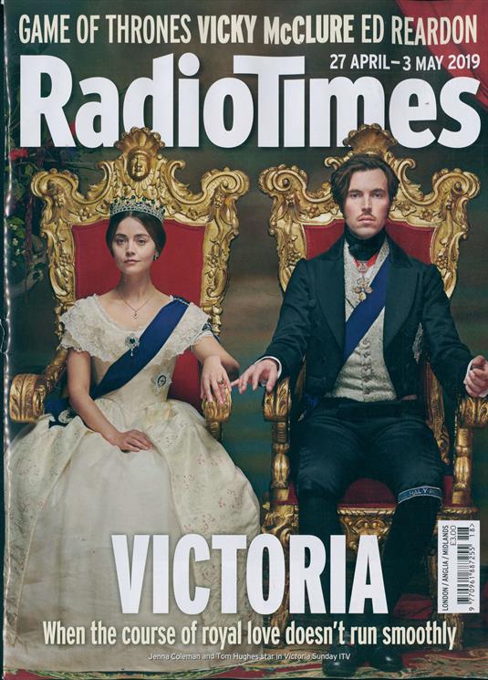 RADIO TIMES MAGAZINE - 27 April 2019 Jenna Coleman & Tom Hughes (Victoria) Cover