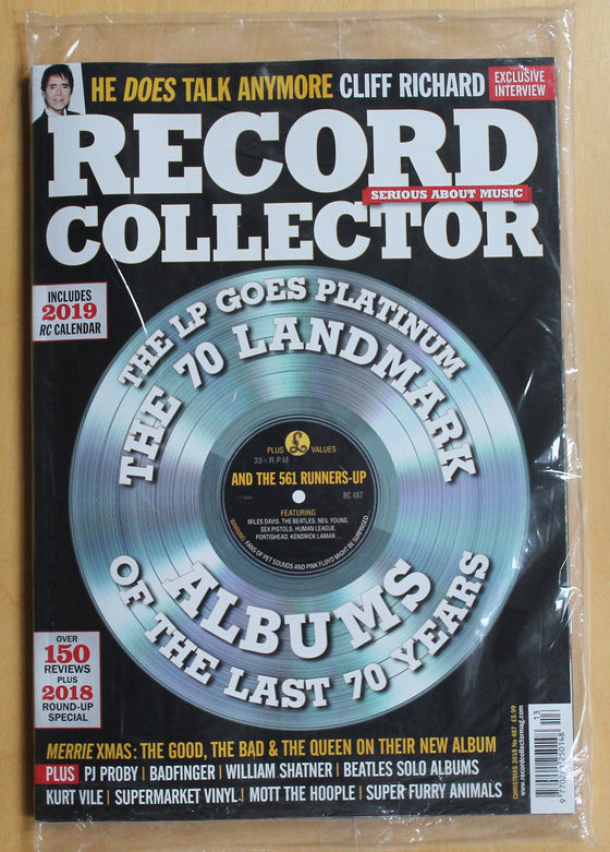 UK Record Collector Magazine January 2019 Sir Cliff Richard Exclusive Interview