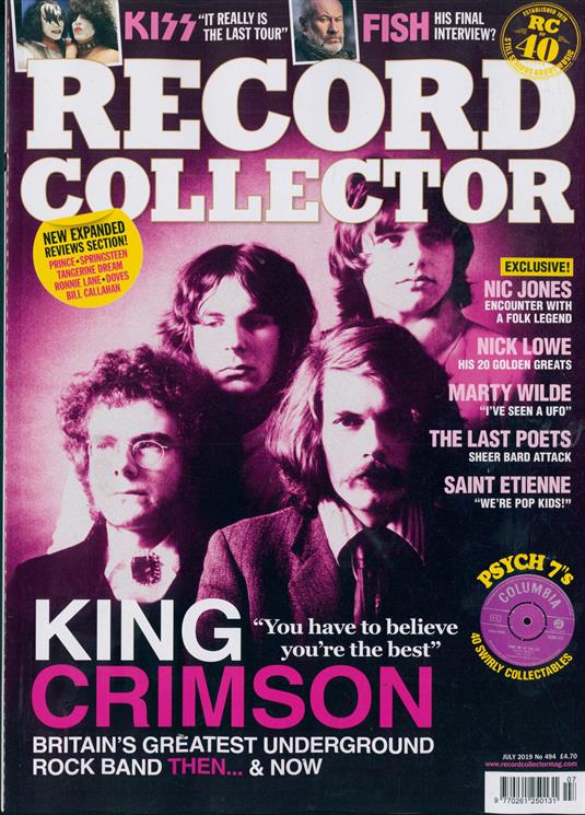 Record Collector Magazine July 2019: King Crimson Kiss