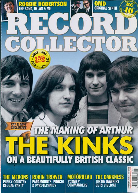 RECORD COLLECTOR magazine November 2019 The Kinks Ray Davies - Making of Arthur