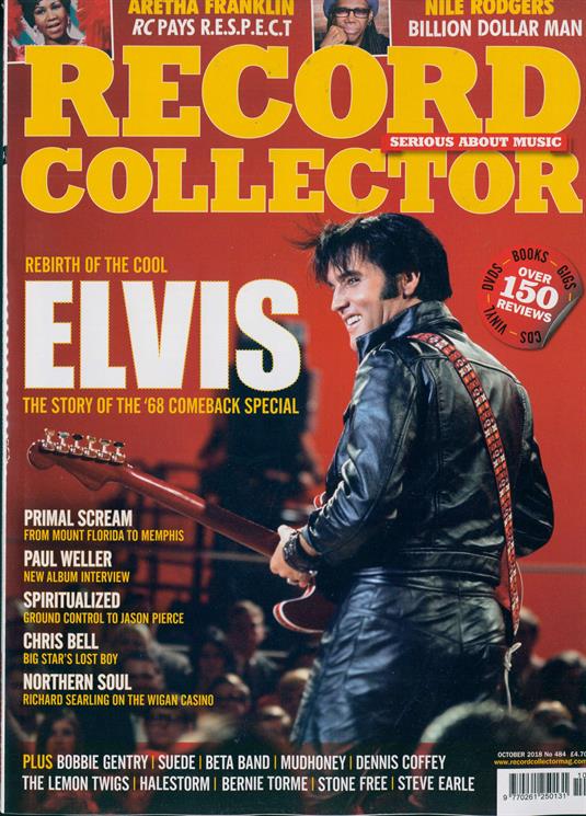 UK Record Collector Magazine Oct 2018: ELVIS PRESLEY Paul Weller CHRIS BELL