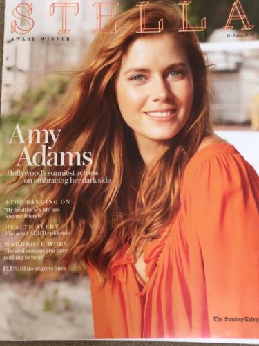 UK Stella Magazine June 2018: AMY ADAMS PHOTO COVER INTERVIEW