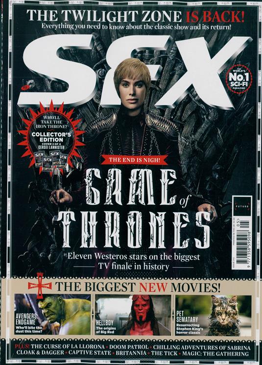 UK SFX Magazine May 2019: GAME OF THRONES FINALE Lena Headey Cover #3 - Kiernan Shipka