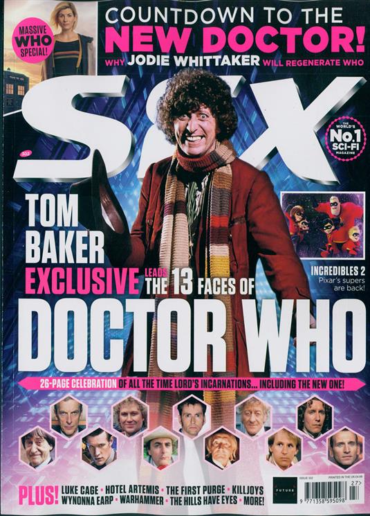 SFX Magazine Summer 2018: Tom Baker Exclusive - Doctor Who 26 Page Celebration Jodie Whittaker