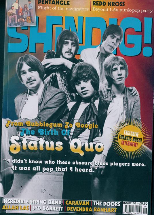Shindig Magazine - Issue 96 STATUS QUO Syd Barrett FRANCIS ROSSI